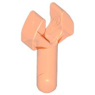 Lego Bar 1L with Clip [Cut Edges and One Side Hole] [Gap in Clip] / Trans-Neon Orange