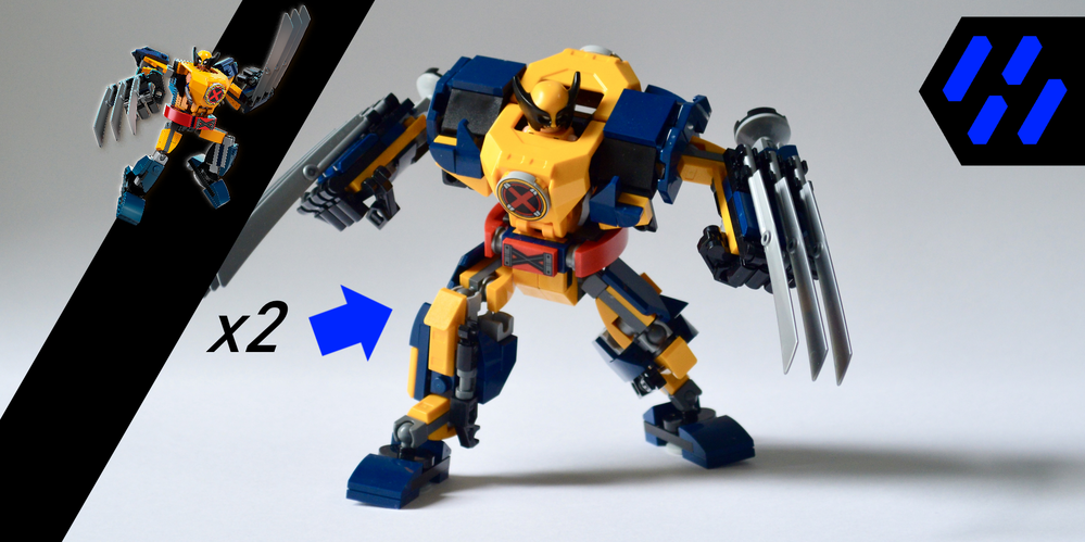 Lego 76202 x 2 Wolverine Mech Armor Upgrade