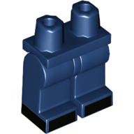 Lego Hips and Dark Blue Legs with Black Shoes print / Dark Blue