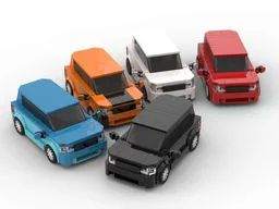 Scion xB - Set of Five Colors - 8 Stud Speed Champions