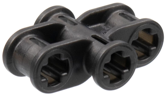 Lego Technic Axle Connector 2 x 3 Quadruple / Pearl Dark Gray