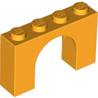 Lego Brick Arch 1 x 4 x 2 / Bright Light Orange