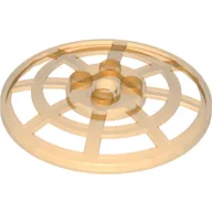Dish 6 x 6 Inverted, Radar / Webbed [Anti-studs at 90°] / Trans-Orange