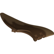 Lego Animal Body Part, Dinosaur, Pteranodon Wing, Right with Marbled Medium Nougat Edge Pattern / Reddish Brown