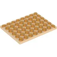 Plate 6 x 8 / Trans-Orange