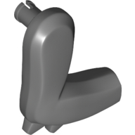 Lego Animal Body Part, Dinosaur, Arm, Right, with Elbow Spikes / Dark Bluish Gray