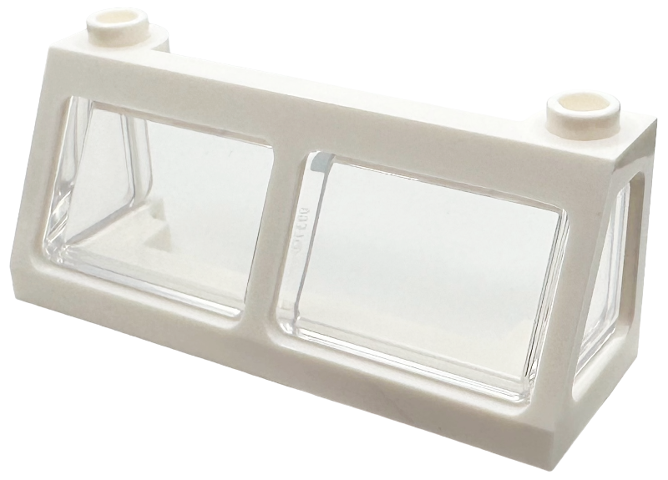Lego Windscreen 2 x 6 x 2 Train with Trans-Clear Glass (13756 / 13760)