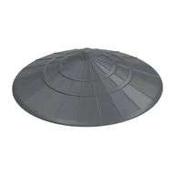 Hat, Conical Asian Style / Flat Silver