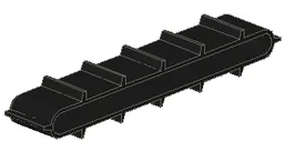 Conveyor Belt, Tread / Links / Tracks / Black