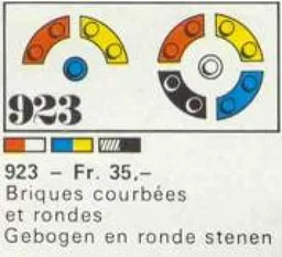 50 bricks, curved and round