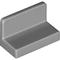 Panel 1 x 2 x 1 [Rounded Corners] / Light Bluish Gray