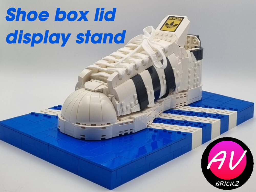 Lego Shoe Box Lid Display Stand For Adidas Shoe