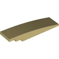 Brick Curved 8 x 2 No Studs / Tan