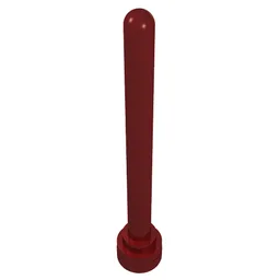 Antenna 1 x 4 with Rounded Top / Dark Red