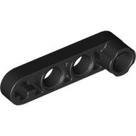 Lego Technic Beam 1 x 4 Thin with Stud Connector / Black