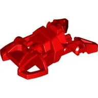 Large Figure Foot, Small with Axle Connector / Red