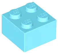 Brick 2 x 2 / Medium Azure