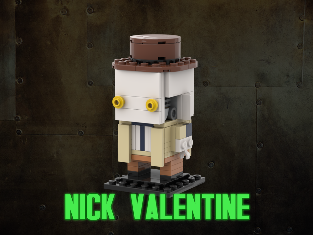 Lego Nick Valentine Brickheadz | Fallout 4