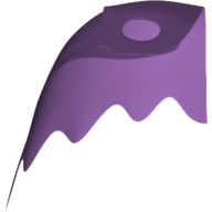 Lego Neckwear Cape, Scalloped 5 Points [Traditional Starched Fabric] / Medium Lavender