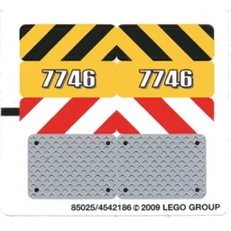 Sticker Sheet for Set 7746-1 / [No Color/Any Color]