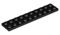 Plate 2 x 10 / Black