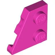 Wedge Plate 2 x 2 Left / Dark Pink