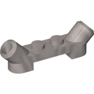 Plate Special 1 x 4 with Angled Tubes / Flat Silver