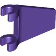 Flag 2 x 2 Trapezoid with Flared Area between Clips / Dark Purple