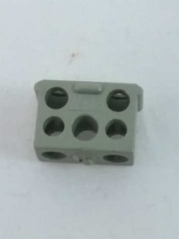 Lego Electric, Connector, 2-Way Male Squared Narrow Long without Center Post with Center Hole - Root