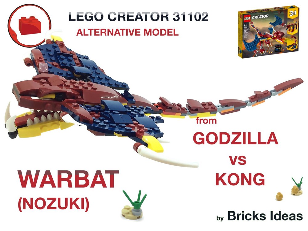 Lego WARBAT or NOSUKI from Godzilla vs Kong - Lego Creator 31102
