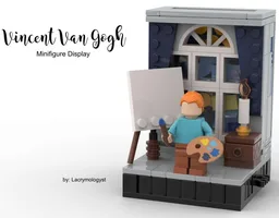 Vincent Van Gogh Minifigure Display Diorama