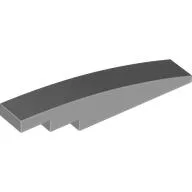 Brick Curved 1 x 6 / Light Bluish Gray