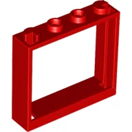 Window 1 x 4 x 3 without Shutter Tabs / Red