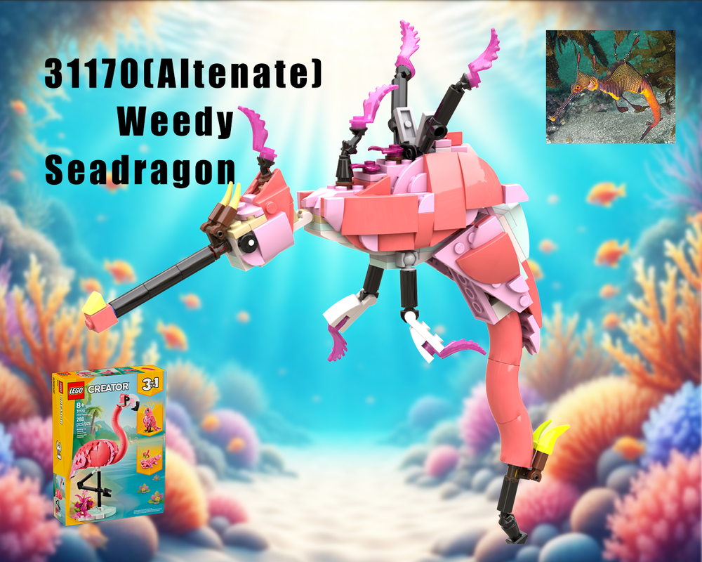 Lego 31170-Weedy Seadragon (Alternate)