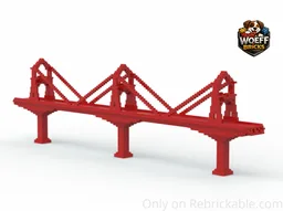 2x4 Brick Suspension Bridge