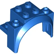 Wheel Arch, Mudguard 4 x 2 1/2 x 2 1/3 / Blue