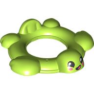 Lego Duplo Boat / Raft / Ring, 8 x 8 Top, Turtle / Lime