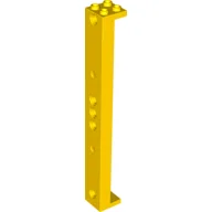 Support 2 x 2 x 13 with 5 Pin Holes / Yellow
