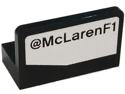 Panel 1 x 2 x 1 with '@McLarenF1' Pattern Model Right Side (Sticker) - Set 75911