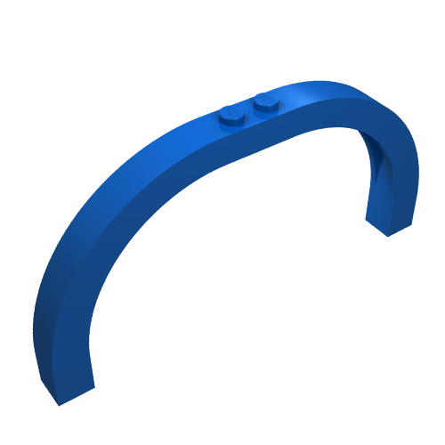 Lego Brick Arch 1 x 12 x 5 Curved Top / Blue