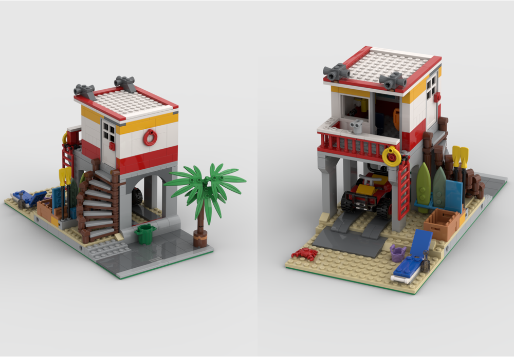 Lego Lifeguards Station - Beach Modular