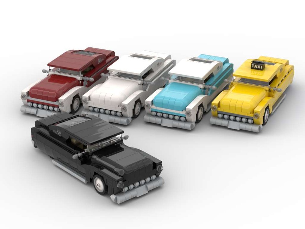 Lego 1950s Prime Planet Coupe - Set of Five Colors