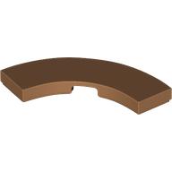 Lego Tile 3 x 3 Curved, Macaroni / Medium Nougat