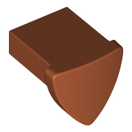 Lego Animal Body Part, Dog Ear, Plate Special 1 x 1 / Dark Orange