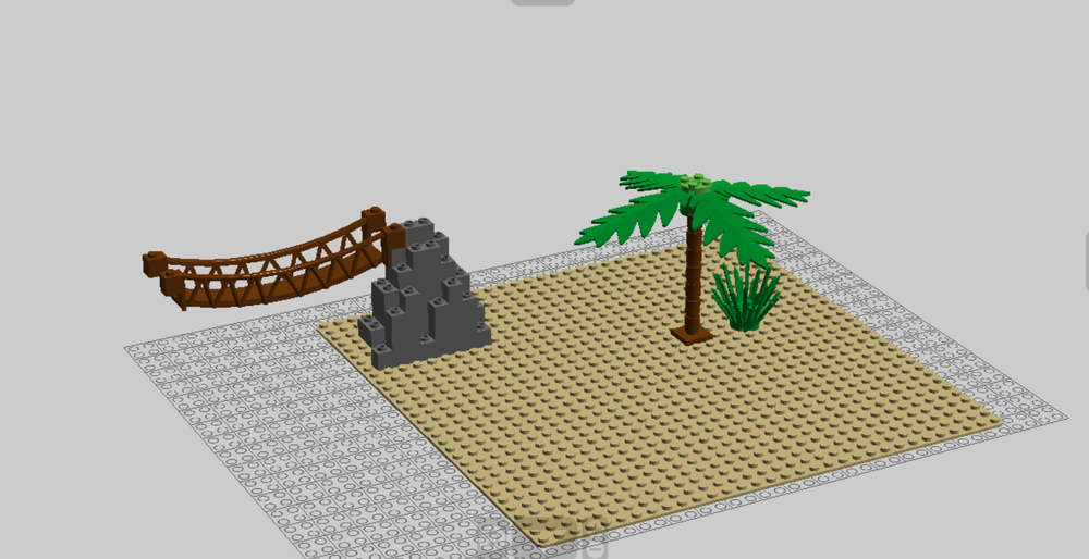 Lego tropical beach