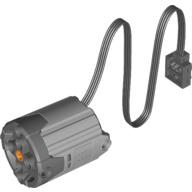 Lego Motor, XL, Power Functions, 6 x 5 x 6, 20cm with Dark Bluish Gray Bottom / Light Bluish Gray