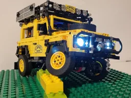 MOC - Land Rover Defender 90 Camel Trophy Edition - EVO with PU