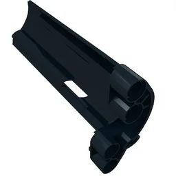 Technic Panel Fairing #21 Large Long, Small Hole, Side B / Black
