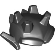Lego Head Top Gargoyle Six Straight Horns and Ears / Black