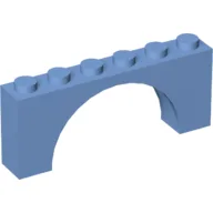Brick Arch 1 x 6 x 2 - Thin Top without Reinforced Underside [New Version] / Medium Blue